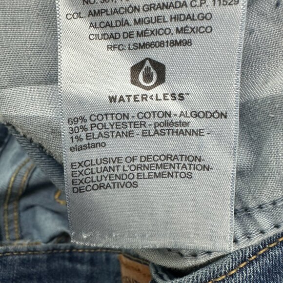 Signature By Levi Strauss Mid Rise Bootcut Women's size 14 Long Blue Denim Jeans - Picture 4 of 6